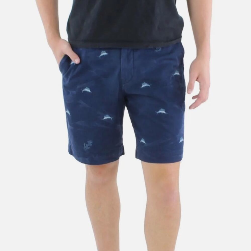 NWT Polo Ralph Lauren Mens Chino Embroidered Flat Front Sz 32